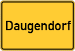 Place name sign Daugendorf