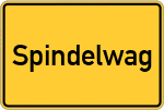 Place name sign Spindelwag