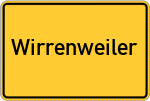 Place name sign Wirrenweiler