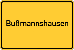 Place name sign Bußmannshausen
