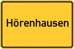 Place name sign Hörenhausen