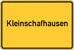 Place name sign Kleinschafhausen