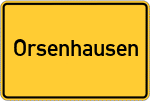 Place name sign Orsenhausen