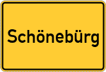 Place name sign Schönebürg