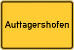 Place name sign Auttagershofen