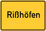 Place name sign Rißhöfen