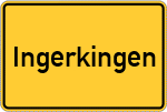 Place name sign Ingerkingen