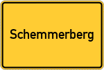 Place name sign Schemmerberg