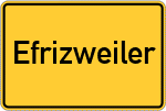 Place name sign Efrizweiler