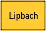 Place name sign Lipbach