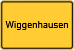 Place name sign Wiggenhausen