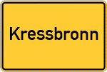 Place name sign Kressbronn