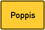 Place name sign Poppis