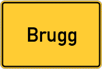 Place name sign Brugg