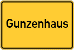 Place name sign Gunzenhaus