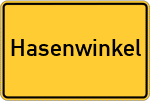 Place name sign Hasenwinkel