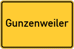 Place name sign Gunzenweiler