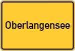 Place name sign Oberlangensee
