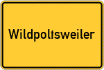 Place name sign Wildpoltsweiler