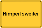 Place name sign Rimpertsweiler