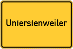 Place name sign Unterstenweiler