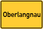 Place name sign Oberlangnau