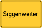 Place name sign Siggenweiler