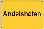 Place name sign Andelshofen