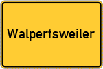 Place name sign Walpertsweiler