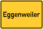 Place name sign Eggenweiler