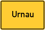 Place name sign Urnau