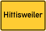 Place name sign Hittisweiler