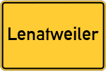 Place name sign Lenatweiler