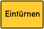 Place name sign Eintürnen