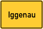 Place name sign Iggenau