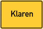 Place name sign Klaren
