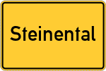 Place name sign Steinental