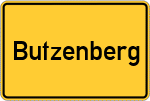 Place name sign Butzenberg