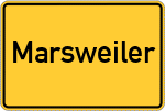 Place name sign Marsweiler