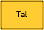 Place name sign Tal