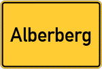 Place name sign Alberberg