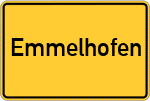 Place name sign Emmelhofen