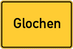 Place name sign Glochen