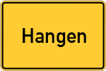 Place name sign Hangen