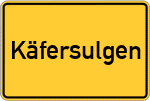 Place name sign Käfersulgen