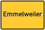 Place name sign Emmelweiler
