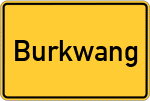 Place name sign Burkwang