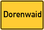 Place name sign Dorenwaid