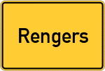 Place name sign Rengers