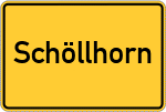 Place name sign Schöllhorn